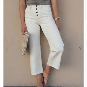 Hendrix Wide leg Jeans, Sea Salt
